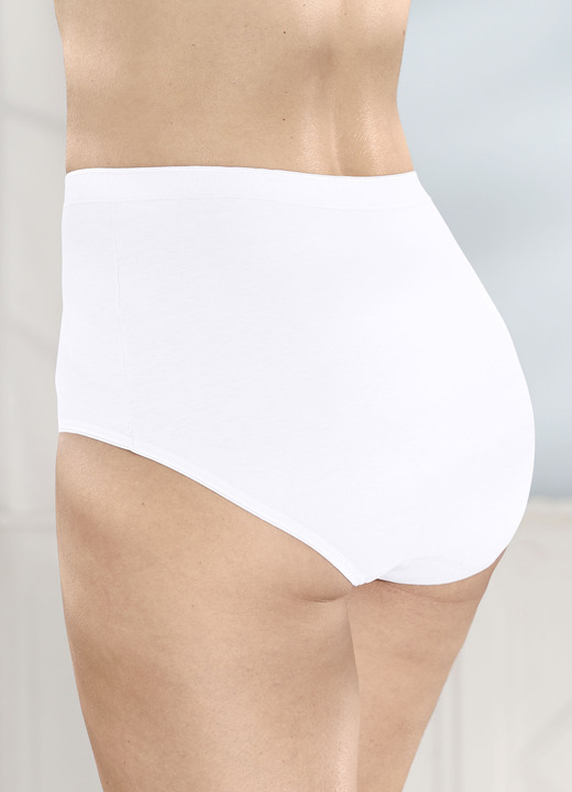 Slips - Fünferpack Slips mit elastischen Abschlüssen, in Größe 040 bis 058, in Farbe 3X FLIEDER, 2X WEISS Ansicht 4