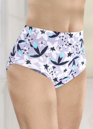 Viererpack Slips mit Floraldruck