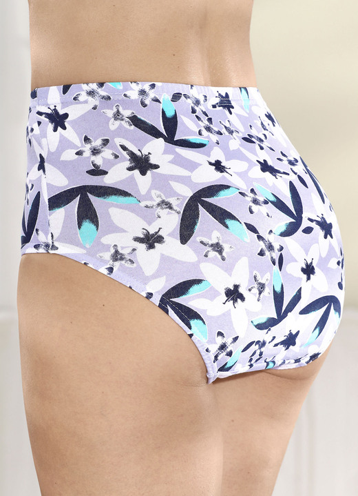 Slips - Viererpack Slips mit Floraldruck Ansicht 2 Slips - Viererpack Slips mit Floraldruck, in Größe 038 bis 056, in Farbe FLIEDER-WEISS-BUNT Ansicht 2