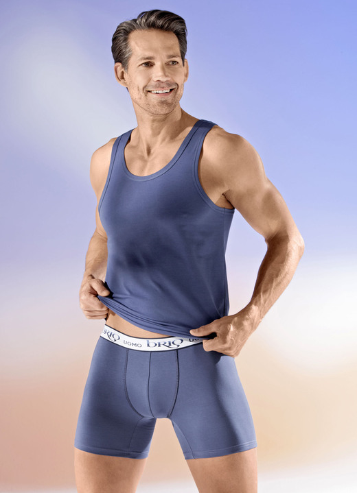 Pants & Boxershorts - Viererpack Pants mit Elastikbund, in Größe 005 bis 011, in Farbe 2X INDIGOBLAU, 2X NAVY Ansicht 2