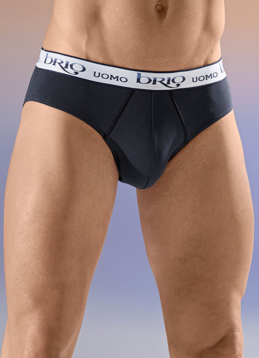 Slips & Unterhosen - Viererpack Slips mit Elastikbund, in Größe 004 bis 010, in Farbe 2X INDIGOBLAU, 2X NAVY Ansicht 2