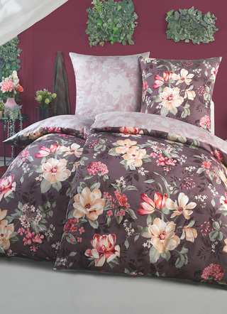 Bettwäschegarnituren - Bettwäsche-Garnitur, in Größe 111 (40/80 cm + 135/200 cm) bis 115 (80/80 cm + 155/220 cm), in Farbe GRÜN