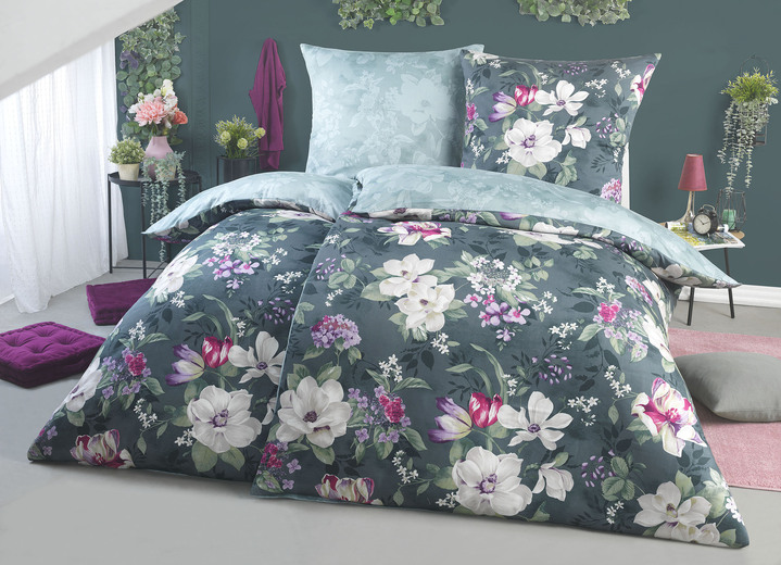 Bettwäschegarnituren - Bettwäsche-Garnitur, in Größe 111 (40/80 cm + 135/200 cm) bis 115 (80/80 cm + 155/220 cm), in Farbe BRAUN Ansicht 3