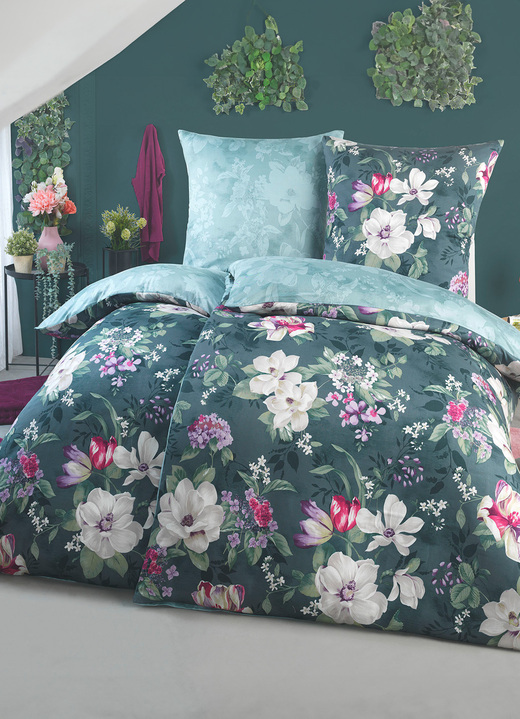 Bettwäschegarnituren - Bettwäsche-Garnitur, in Größe 111 (40/80 cm + 135/200 cm) bis 115 (80/80 cm + 155/220 cm), in Farbe BRAUN Ansicht 4