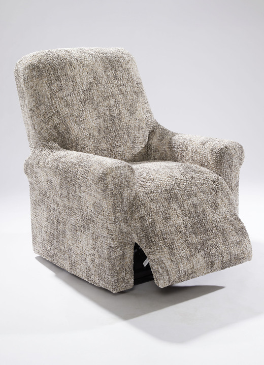 Sessel- & Sofaüberwürfe - Stretchbezüge in Mikrofaser-Qualität, in Größe 05 (TV-Sessel-Bezug) bis 103 (3-Sitzer-Bezug), in Farbe BRAUN Ansicht 6
