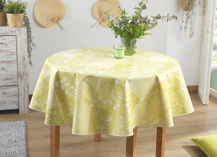 Tischdecken - Wachstuch-Tischdecke in toller Patchwork-Optik, in Größe 108 (Tischdecke, 80/ 80 cm) bis 190 (Tischdecke oval, 140/190 cm), in Farbe BEIGE Ansicht 7