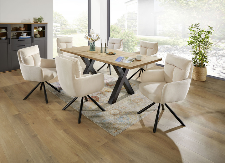 Stühle & Sitzbänke - 2er-Set Armlehnenstühle in XXL-Sitzbreite, in Farbe GELB Ansicht 5