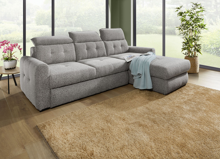Polsterecken - Polsterecke mit Bettfunktion und Bettkasten, in Farbe CREME Ansicht 7