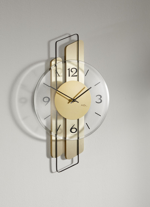 Uhren - Wanduhr mit präzisem Quarzuhrwerk, in Farbe GOLD Ansicht 1