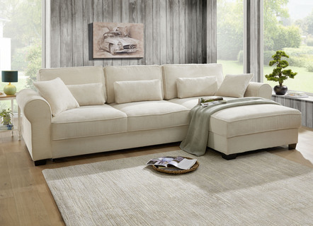 Moderne Polsterecke mit Bettfunktion