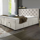 Boxspringbetten - Boxspringbett mit Kaltschaumtopper, in Farbe ANTHRAZIT – Farbe CREME – Ansicht 4