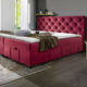 Boxspringbetten - Boxspringbett mit Kaltschaumtopper, in Farbe ANTHRAZIT – Farbe ROT – Ansicht 4