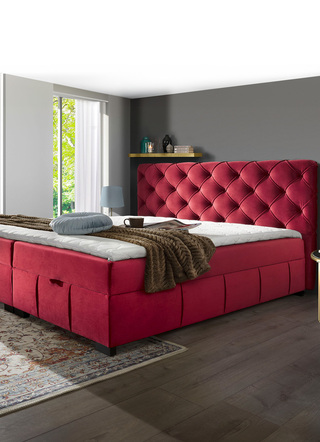 Boxspringbett mit Kaltschaumtopper