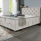Boxspringbetten - Boxspringbett mit Kaltschaumtopper, in Farbe ANTHRAZIT – Farbe CREME – Ansicht 3