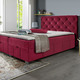 Boxspringbetten - Boxspringbett mit Kaltschaumtopper, in Farbe ANTHRAZIT – Farbe ROT – Ansicht 3