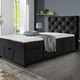 Boxspringbetten - Boxspringbett mit Kaltschaumtopper, in Farbe ANTHRAZIT – Farbe ANTHRAZIT – Ansicht 2