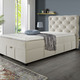 Boxspringbetten - Boxspringbett mit Kaltschaumtopper, in Farbe ANTHRAZIT – Farbe CREME – Ansicht 1