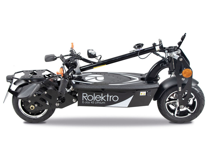 Akku-Zweiräder - Umweltfreundlich unterwegs mit dem Elektroroller E-Joy von Rolektro Ansicht 4 Akku-Zweiräder - Umweltfreundlich unterwegs mit dem Elektroroller E-Joy von Rolektro, in Farbe SCHWARZ, in Ausführung E-Joy 20 mit Blei-Gel-Akku Ansicht 4