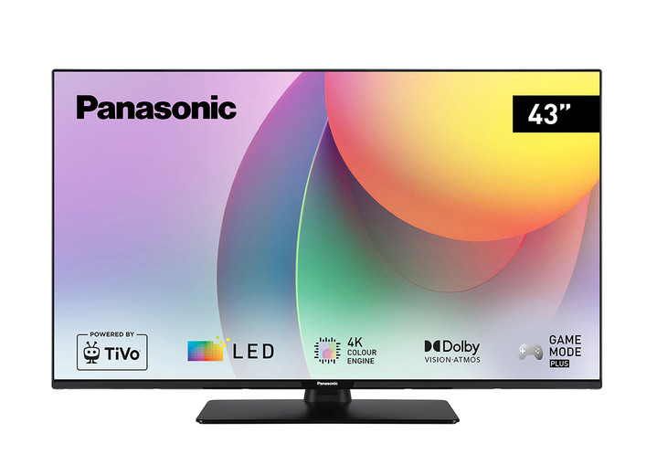 Fernseher - Panasonic 4K-Ultra-HD-LED-Smart-Fernseher, in Farbe SCHWARZ Ansicht 1