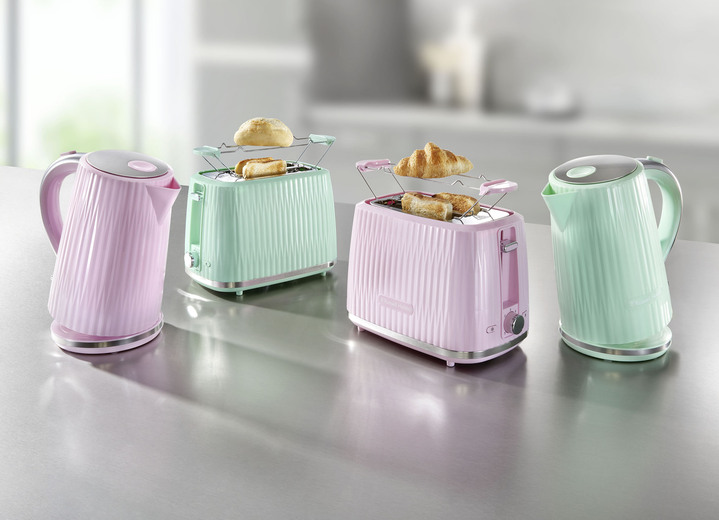 Küchengeräte-Serien - Russell Hobbs Frühstücksserie Eden aus Hochglanz-Kunststoff Ansicht 2 Küchengeräte-Serien - Russell Hobbs Frühstücksserie Eden aus Hochglanz-Kunststoff, in Farbe ROSA, in Ausführung Wasserkocher Ansicht 2