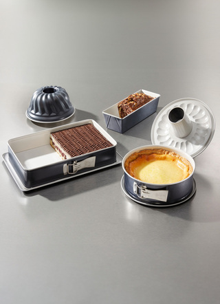 Backen - Dr. Oetker Backformen in Profiqualität, in Farbe CREME-ANTHRAZIT, in Ausführung Kastenform