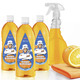 Reinigungshelfer & Reinigungsmittel - Universal-Kraftreiniger-Set, 5-teilig, zur Beseitigung von hartnäckigem Schmutz, in Farbe ZITRONE, in Ausführung Zitronenreiniger-Set, 5-teilig
