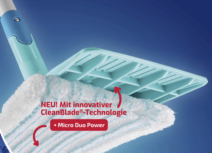 Reinigungshelfer & Reinigungsmittel - Leifheit Bodenwisch-System - gründlich mit jedem Wisch, in Farbe TÜRKIS Ansicht 2