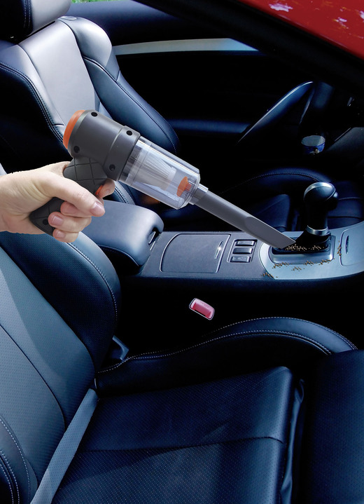 Mit Akku - Kabelloser 2-in1 Mini-Akku-Handstaubsauger, in Farbe DUNKELGRAU Ansicht 3