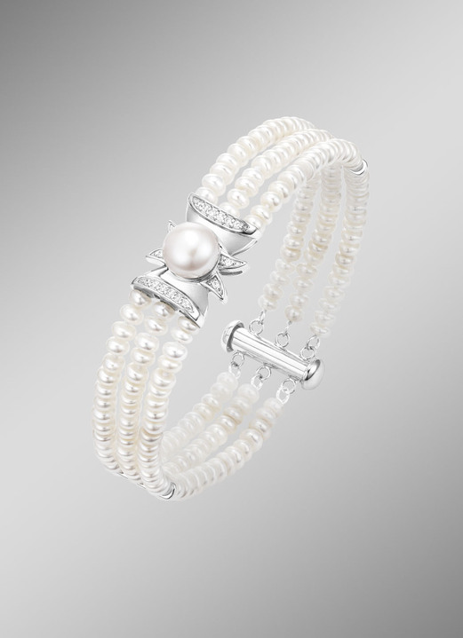 Armbänder - Armband mit Süßwasser-Zuchtperlen, in Farbe  Ansicht 1