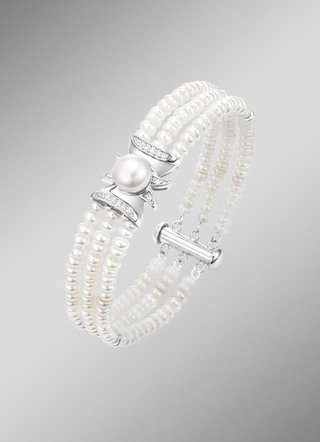 Armband mit Süßwasser-Zuchtperlen