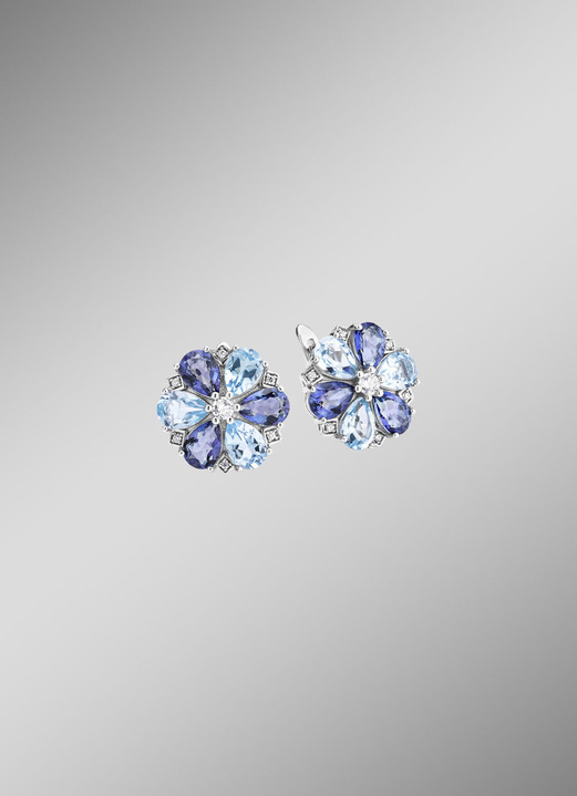Ohrschmuck - Ohrringe im Blumendesign, in Farbe  Ansicht 1