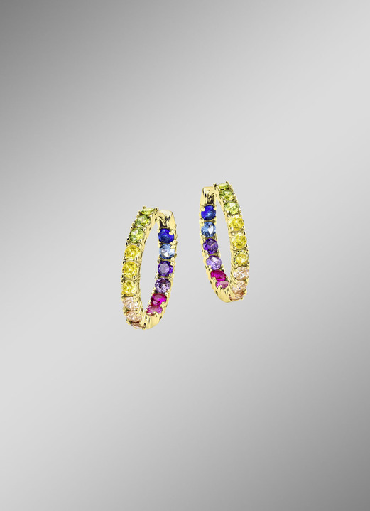 Ohrschmuck - Klappcreolen, in Farbe  Ansicht 1