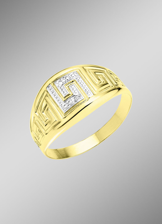 Ringe - Schicker Damenring in Bicolor, in Größe 160 bis 220, in Farbe  Ansicht 1