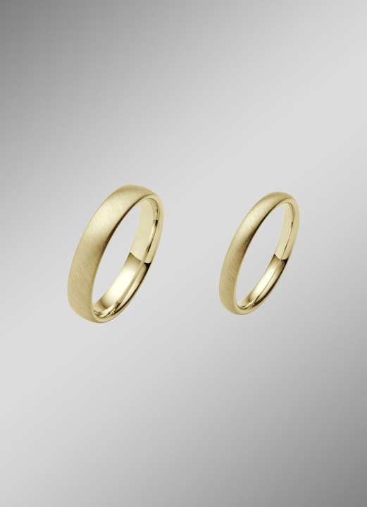 Trauringe - Satinierter Trauring aus Gold, in Größe 160 bis 240, in Farbe  Ansicht 3