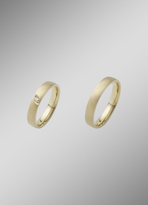 Trauringe - Satinierter Trauring aus Gold, in Größe 160 bis 240, in Farbe  Ansicht 3