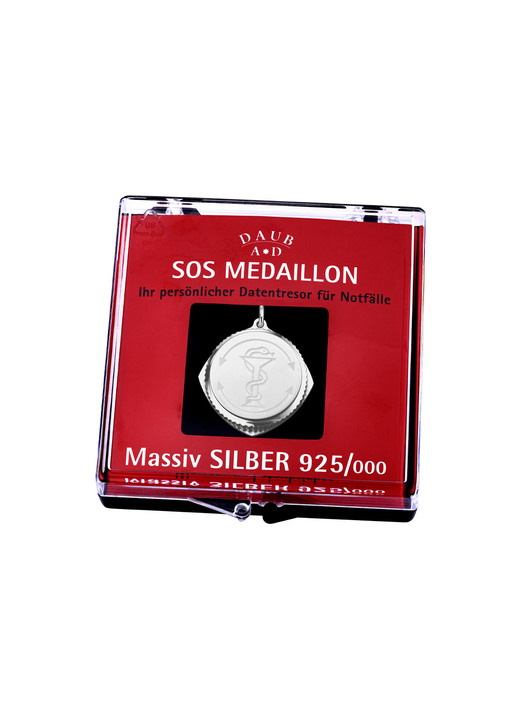 - SOS-Anhänger aus Silber, in Farbe  Ansicht 6