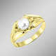 Ringe - Schöner Damenring, mit Süßwasser-Zuchtperle, in Größe 160 bis 220, in Farbe  – Ansicht 1
