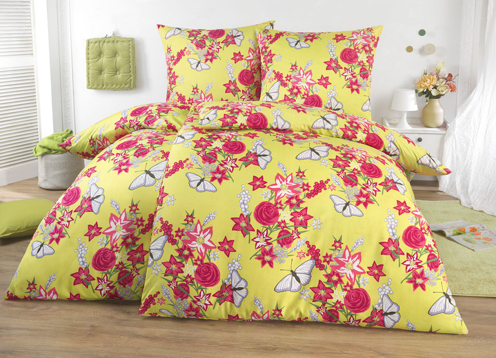 Grund - Microfaser Bettwäsche-Garnitur aus dem Hause Grundr, in Größe 111 (40/80 cm + 135/200 cm) bis 115 (80/80 cm + 155/220 cm), in Farbe GRÜN Ansicht 2