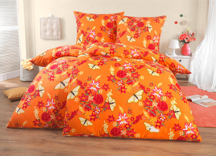 Grund - Microfaser Bettwäsche-Garnitur aus dem Hause Grundr, in Größe 111 (40/80 cm + 135/200 cm) bis 115 (80/80 cm + 155/220 cm), in Farbe GRÜN Ansicht 3