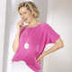 Basics - Pulli mit edlen Glitzerakzenten, in Größe L(44/46) bis XS(32/34), in Farbe PINK – Farbe PINK – Ansicht 2