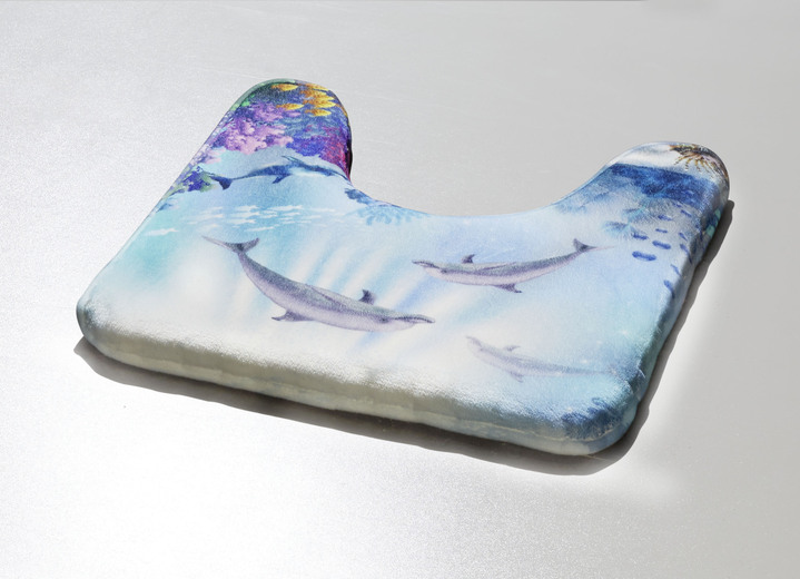 Badgarnituren - Traumhafte Badgarnitur in barfußweicher Qualität, in Größe 100 (Vorleger halbrund, 50/ 80 cm) bis 109 (Hänge-WC-Vorleger, 50/ 45 cm), in Farbe MULTICOLOR Ansicht 2