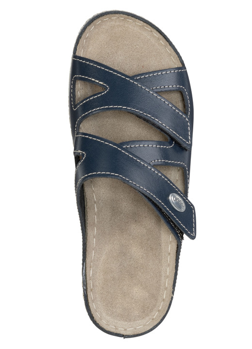 Sandaletten & Pantoletten - ELENA EDEN Pantolette aus Nappaleder, in Größe 036 bis 042, in Farbe WEISS Ansicht 5