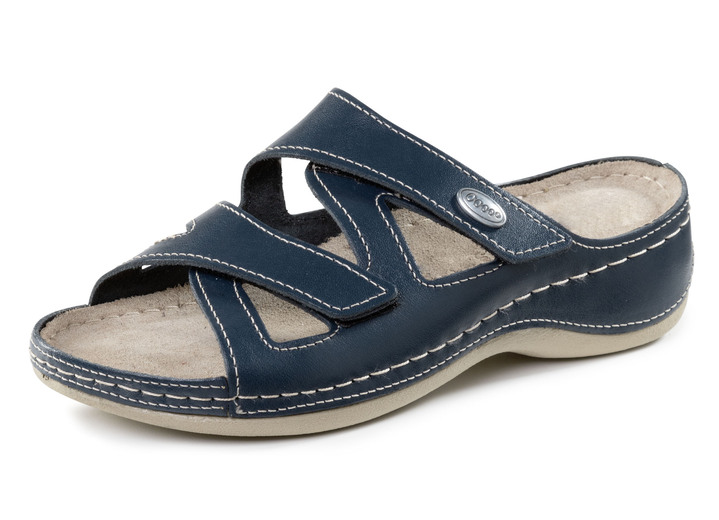 Sandaletten & Pantoletten - ELENA EDEN Pantolette aus Nappaleder, in Größe 036 bis 042, in Farbe WEISS Ansicht 4