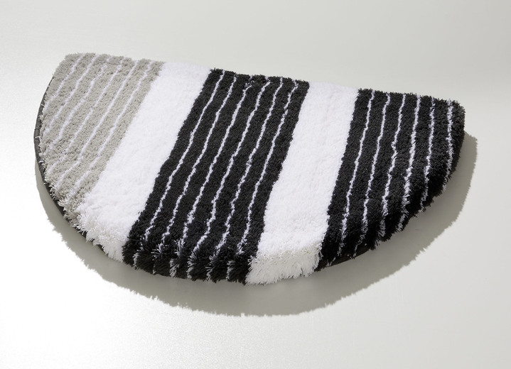 Badgarnituren - Badgarnitur in barfußweicher Qualität Ansicht 2 Badgarnituren - Badgarnitur in barfußweicher Qualität, in Größe 100 (Vorleger halbrund, 50/ 80 cm) bis 112 (WC-Deckelbezug, 47/ 50 cm), in Farbe ROT Ansicht 2