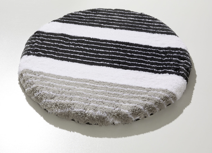 Badgarnituren - Badgarnitur in barfußweicher Qualität Ansicht 5 Badgarnituren - Badgarnitur in barfußweicher Qualität, in Größe 100 (Vorleger halbrund, 50/ 80 cm) bis 112 (WC-Deckelbezug, 47/ 50 cm), in Farbe ROT Ansicht 5