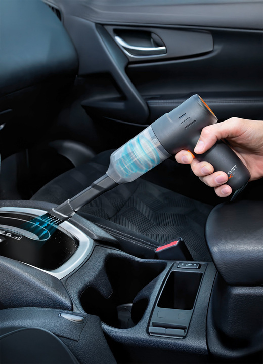 Mit Akku - Livington Pocket Vac 2-in1 Mini-Akku-Handstaubsauger, in Farbe SCHWARZ Ansicht 1