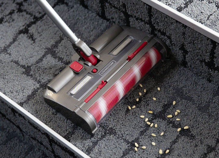 Reinigungsgeräte - Livington Voom – Akkubesen, in Farbe GRAU-ROT Ansicht 2