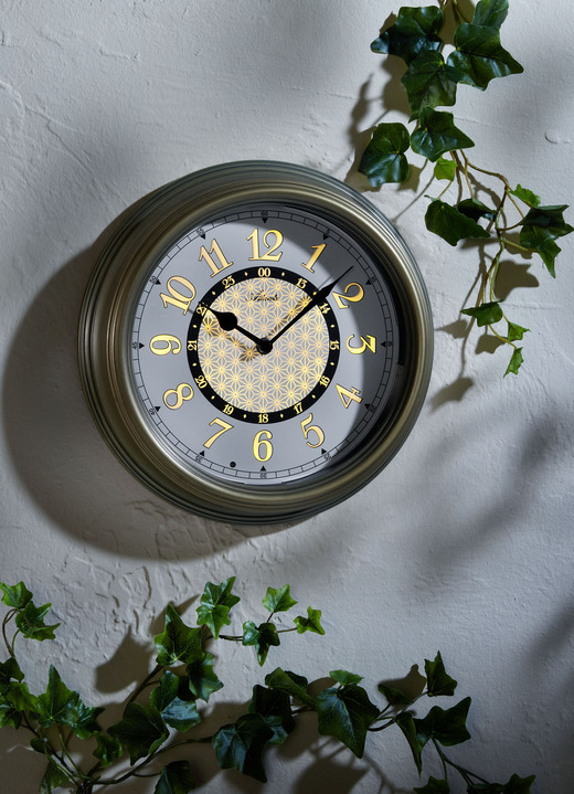 Uhren - Gartenuhr mit Beleuchtung Ansicht 2 Uhren - Gartenuhr mit Beleuchtung, in Farbe BRAUN Ansicht 2