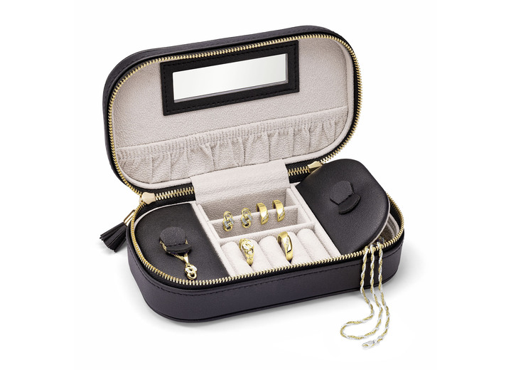 Geschenkideen - Schickes Reise-Schmucketui, in Farbe BEIGE Ansicht 4