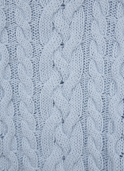 Basics - Kapuzenpullover aus reiner Baumwolle, in Größe 038 bis 052, in Farbe HELLBLAU Ansicht 2